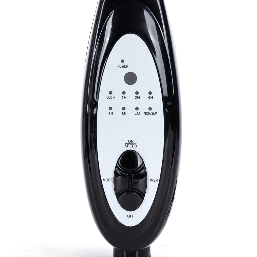 Aigostar - Ventilador de pie 55W/230V 130 cm negro + mando a distancia