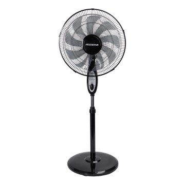 Aigostar - Ventilador de pie 60W/230V, 130 cm, negro + mando a distancia
