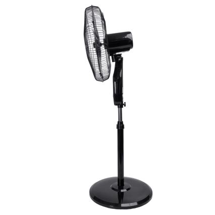 Aigostar - Ventilador de pie 60W/230V, 130 cm, negro + mando a distancia