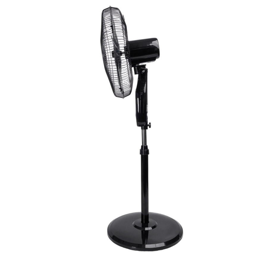 Aigostar - Ventilador de pie 60W/230V, 130 cm, negro + mando a distancia