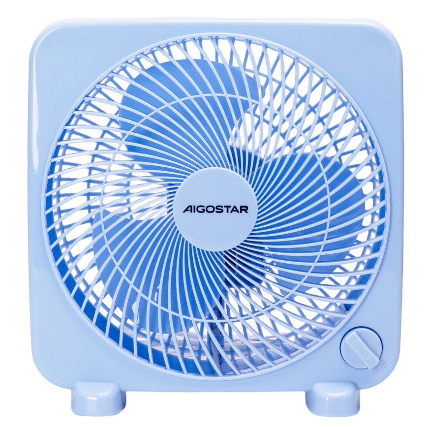 Aigostar - Ventilador de sobremesa 30W/230V azul