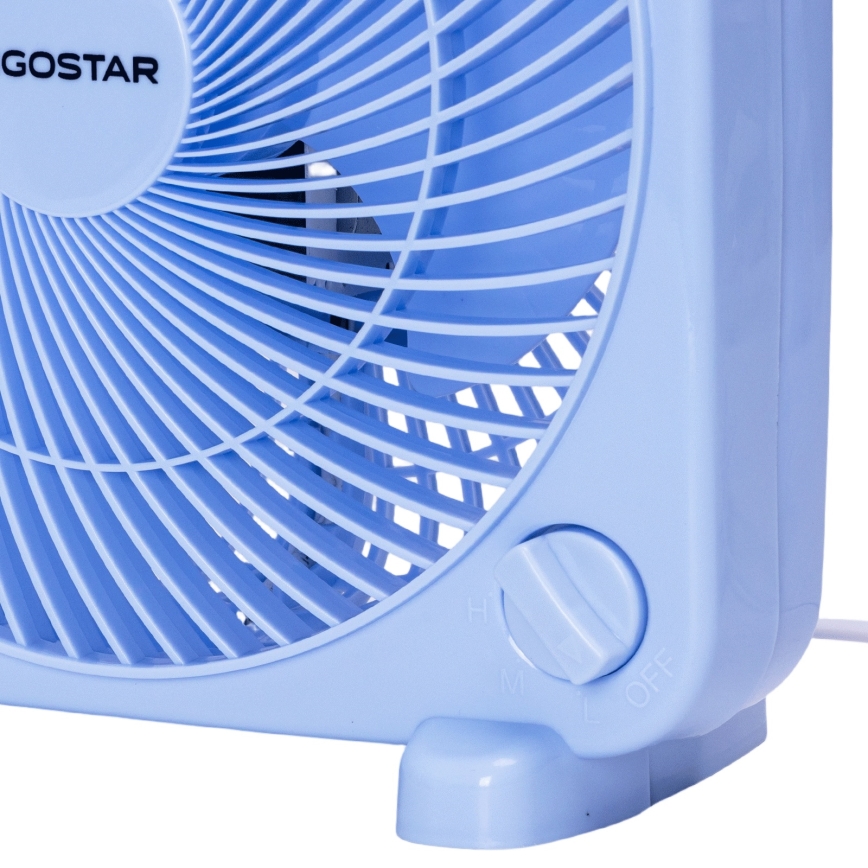 Aigostar - Ventilador de sobremesa 30W/230V azul