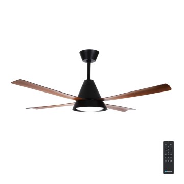 Aigostar - Ventilador de techo LED regulable LED/24W/230V 2700-6500K 132cm + mando a distancia