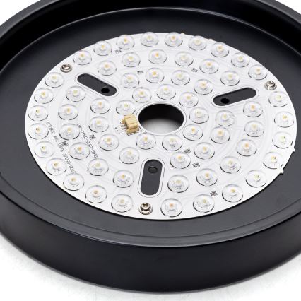 Aigostar - Ventilador de techo LED regulable LED/24W/230V 2700-6500K 165cm negro + control remoto