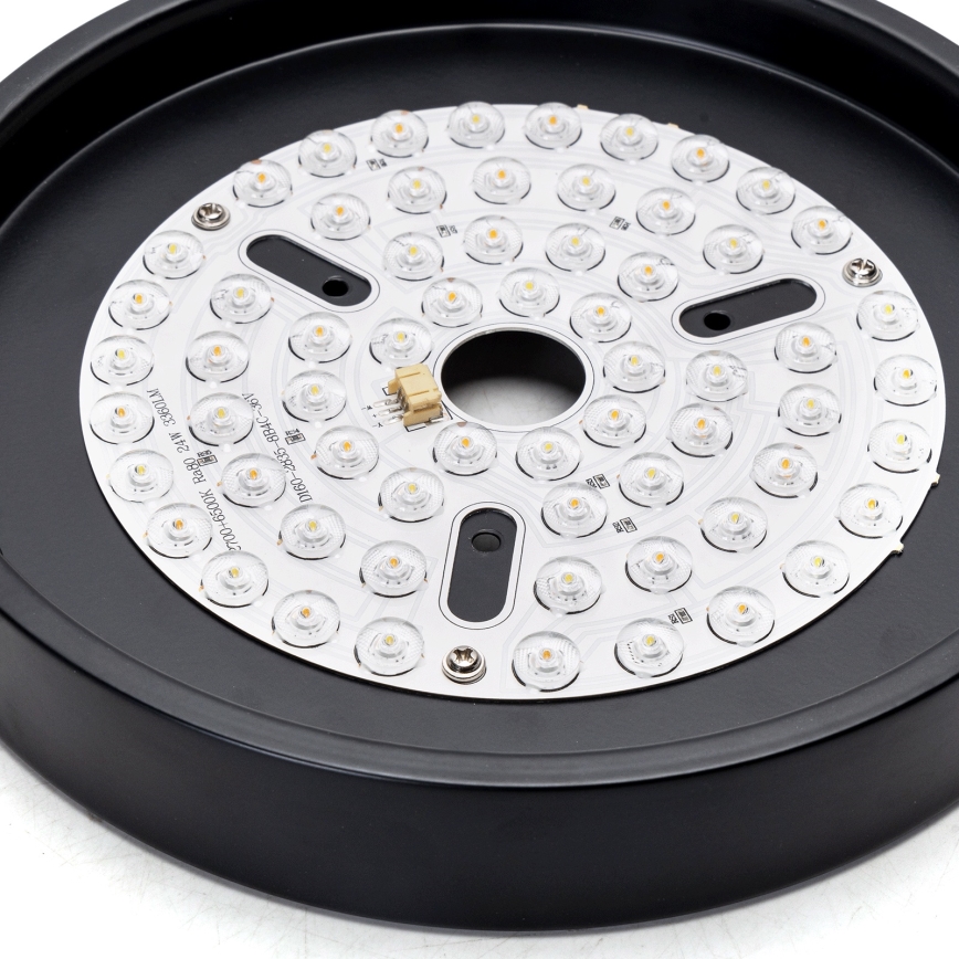 Aigostar - Ventilador de techo LED regulable LED/24W/230V 2700-6500K 165cm negro + control remoto