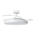 Aigostar - Ventilador de techo LED regulable LED/50W/230V 2700-6500K 106cm blanco + control remoto