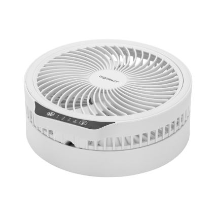 Aigostar - Ventilador plegable inalámbrico LED con puerto USB 6,5W/5V 8000 mAh