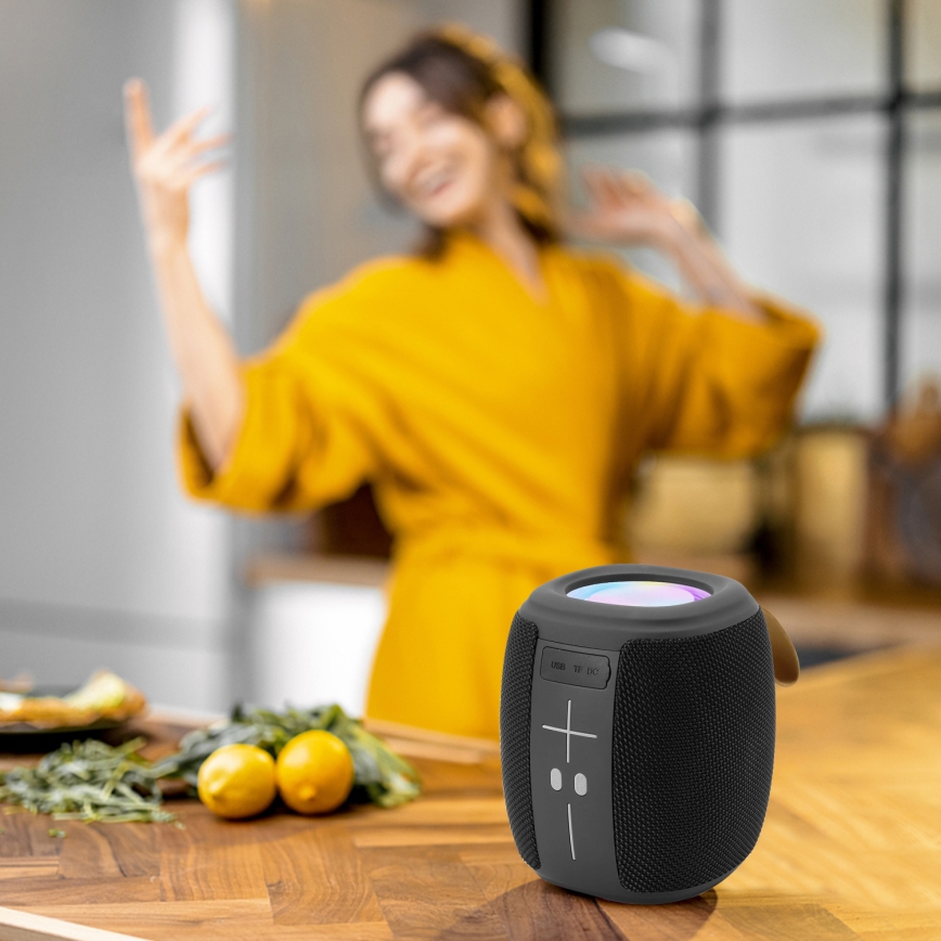 AKAI ABTS-V5 BL - Altavoz inalámbrico con micrófono 3W/1200 mAh azul
