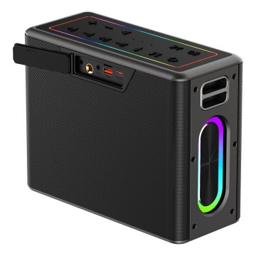 AKAI ABTSW-120 - Altavoz inalámbrico con dos micrófonos 80W/4000 mAh IPX6