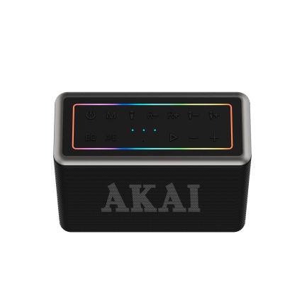 AKAI ABTSW-120 - Altavoz inalámbrico con dos micrófonos 80W/4000 mAh IPX6