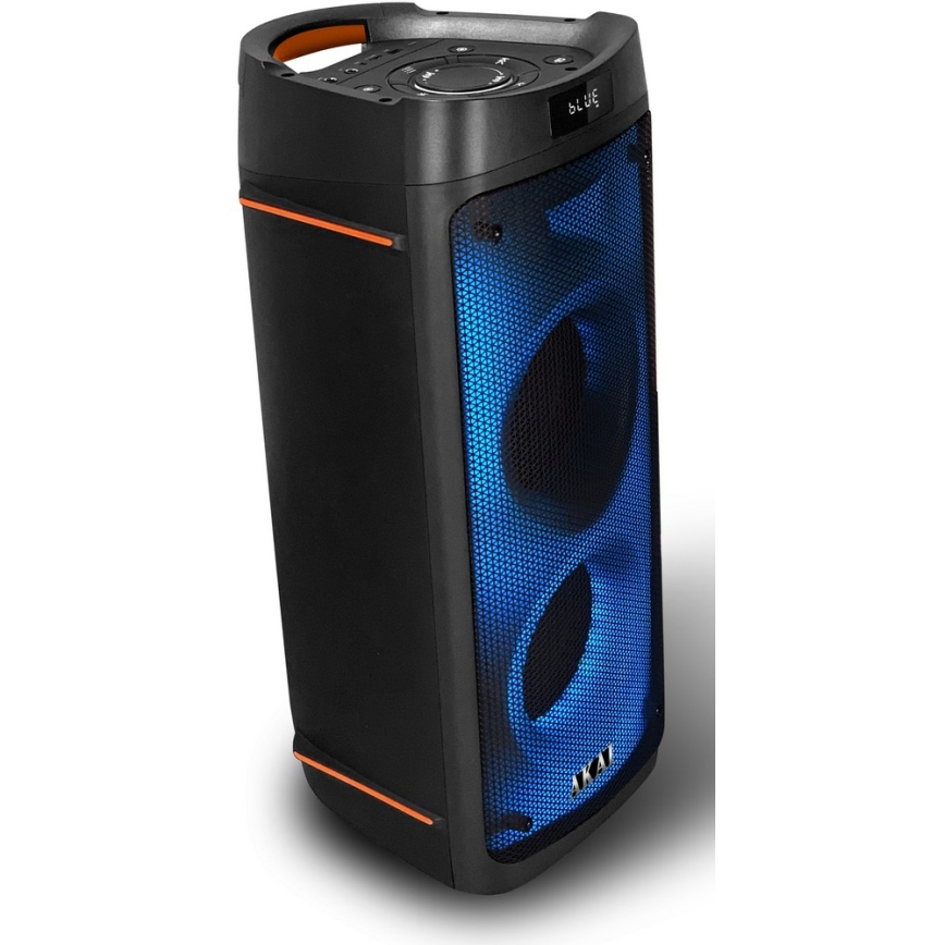 AKAI PARTY BOX 810 - Altavoz inalámbrico 65W/230V 5000 mAh + mando a distancia
