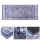 Alfombra antideslizante de estilo oriental PRINT SHINE 70x140 cm azul