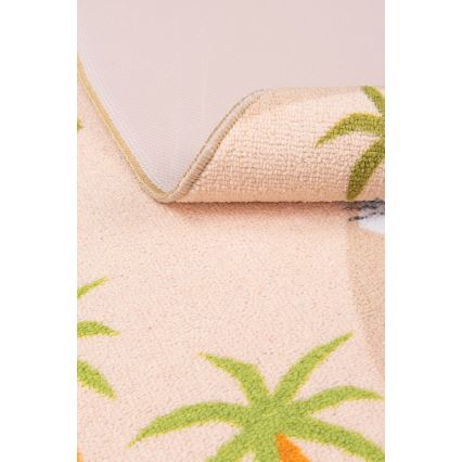Alfombra antideslizante infantil ARES STREETS 160 cm beige/safari