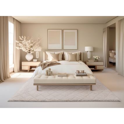 Alfombra antideslizante MODENA NEW 120x160 cm color crema