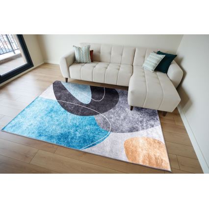 Alfombra antideslizante PRINT SHINE 120x170 cm multicolor