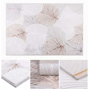 Alfombra CREATION 120x170 cm 1950 g/m2 gris/beige/blanca