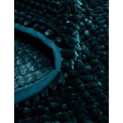 Alfombra de baño antideslizante CHENILLE 50x80 cm turquesa