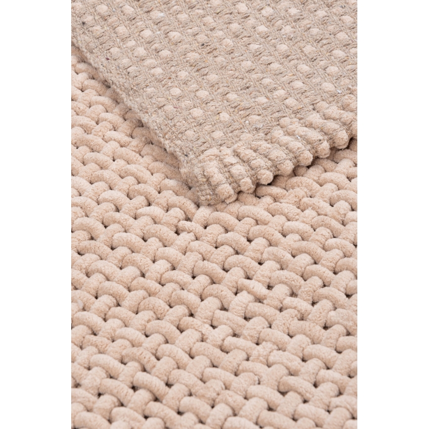 Alfombra de baño BELWEDER 60x100 cm beige