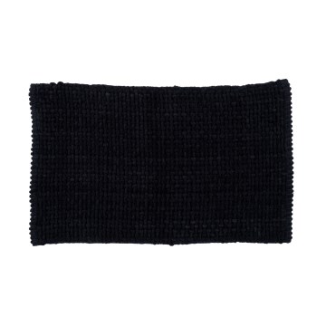 Alfombra de baño BELWEDER 60x100 cm, negra