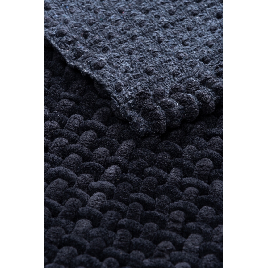 Alfombra de baño BELWEDER 60x100 cm, negra