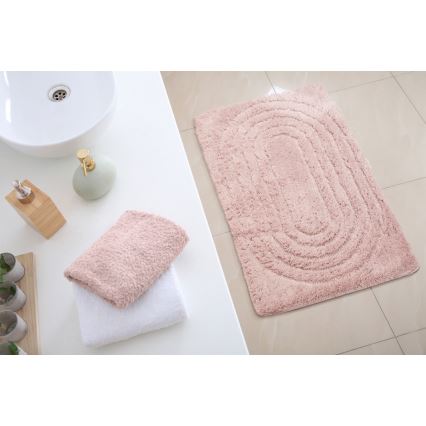 Alfombra de baño CARMEN 50x80 cm rosa