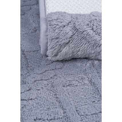 Alfombra de baño NEW STYLE 3D 60x90 cm gris