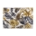 Alfombra de exterior CAPPUCCINO 80x165 cm dorado/gris