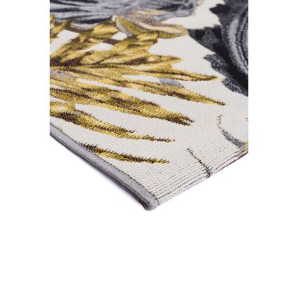 Alfombra de exterior CAPPUCCINO 80x165 cm dorado/gris