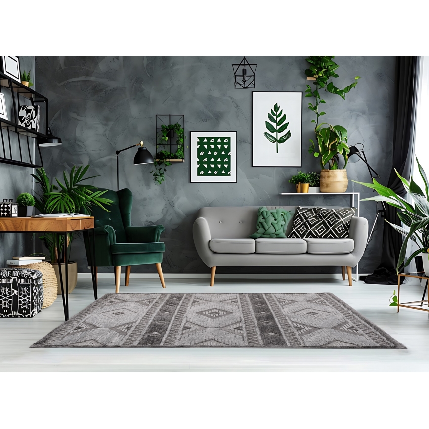 Alfombra de exterior CHIARA 80x150 cm gris