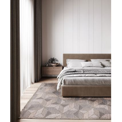 Alfombra de exterior ORIA 120 x 170 cm gris/beige