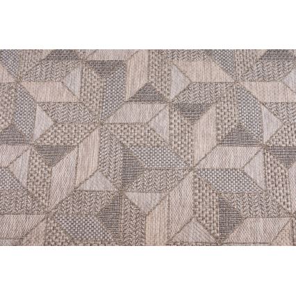 Alfombra de exterior ORIA 120 x 170 cm gris/beige