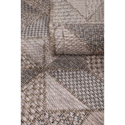 Alfombra de exterior ORIA 120 x 170 cm gris/beige