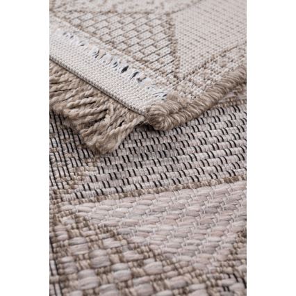 Alfombra de exterior ORIA 120 x 170 cm gris/beige