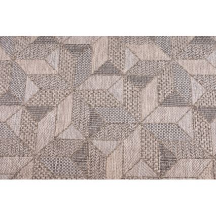 Alfombra de exterior ORIA 70x140 cm gris/beige