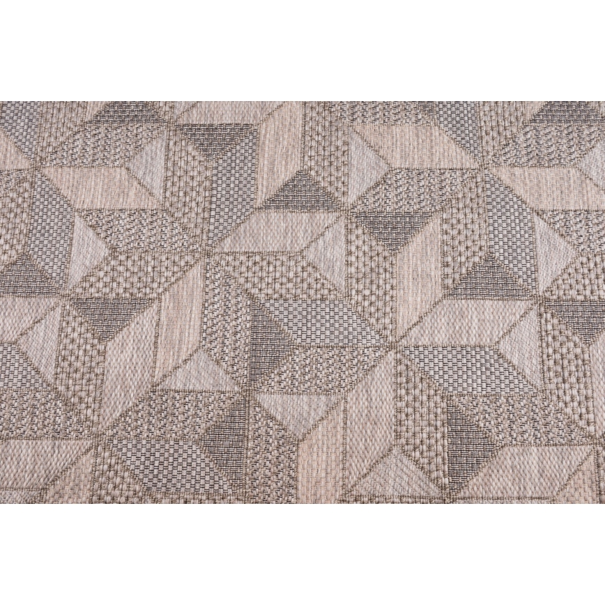 Alfombra de exterior ORIA 70x140 cm gris/beige