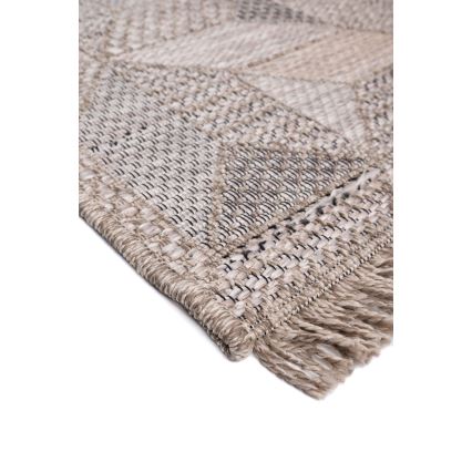 Alfombra de exterior ORIA 70x140 cm gris/beige