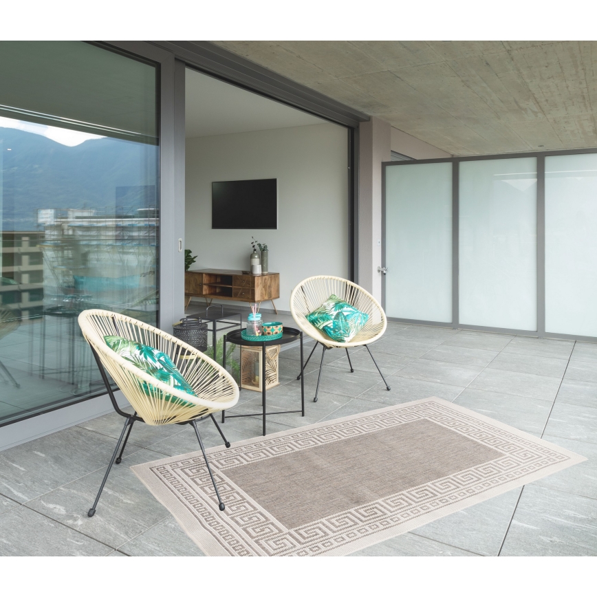 Alfombra exterior EXPRESS NEW OUTDOOR 80x150 cm gris/beige