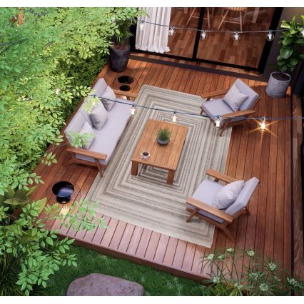 Alfombra exterior ORIA 70x140 cm gris