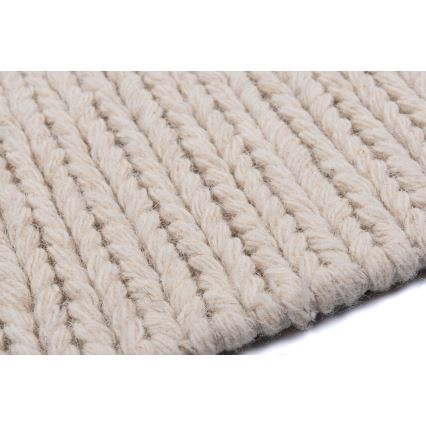 Alfombra FIR WOOL 120x170 cm 2600 g/m2 crema/natural
