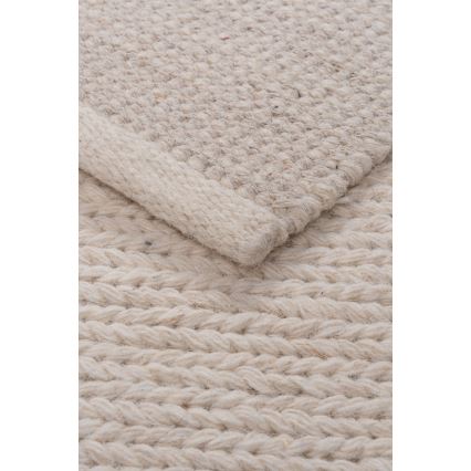 Alfombra FIR WOOL 120x170 cm 2600 g/m2 crema/natural