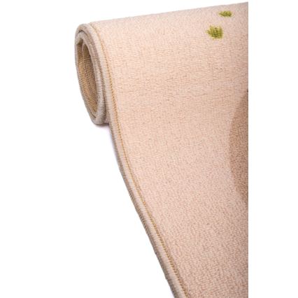 Alfombra infantil antideslizante ARES STREETS 80x150 cm beige/safari