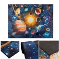 Alfombra infantil antideslizante PRINT 3D 80x150 cm planetas/multicolor