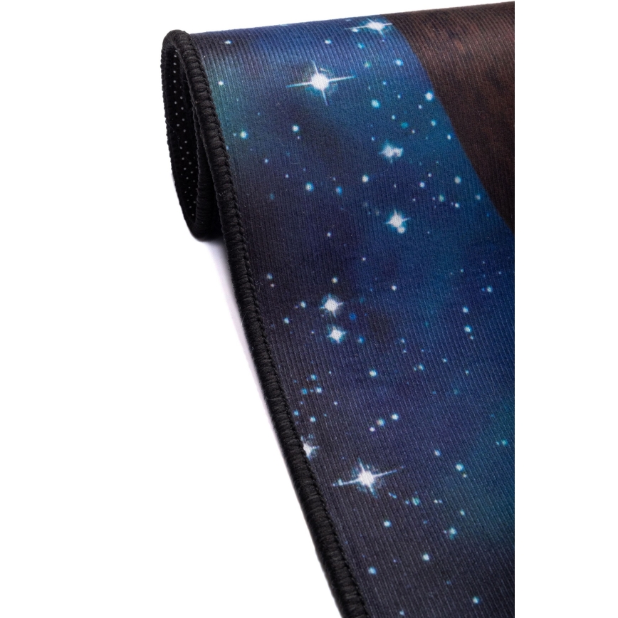 Alfombra infantil antideslizante PRINT 3D 80x150 cm planetas/multicolor