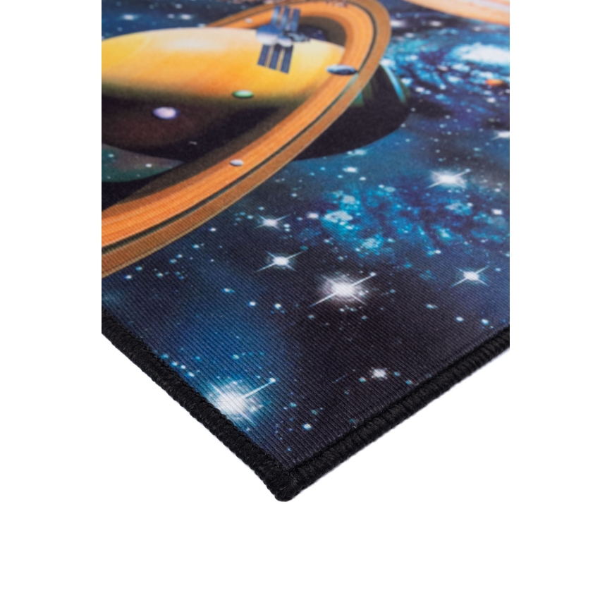 Alfombra infantil antideslizante PRINT 3D 80x150 cm planetas/multicolor