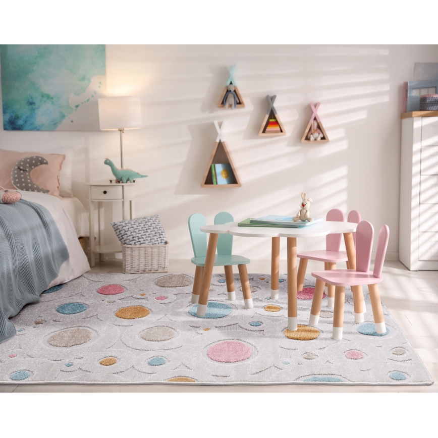 Alfombra infantil PIAR 120x170 cm multicolor/lunares
