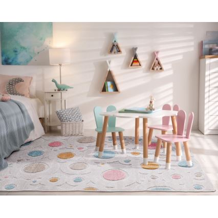 Alfombra infantil PIAR 160x230 cm multicolor/lunares