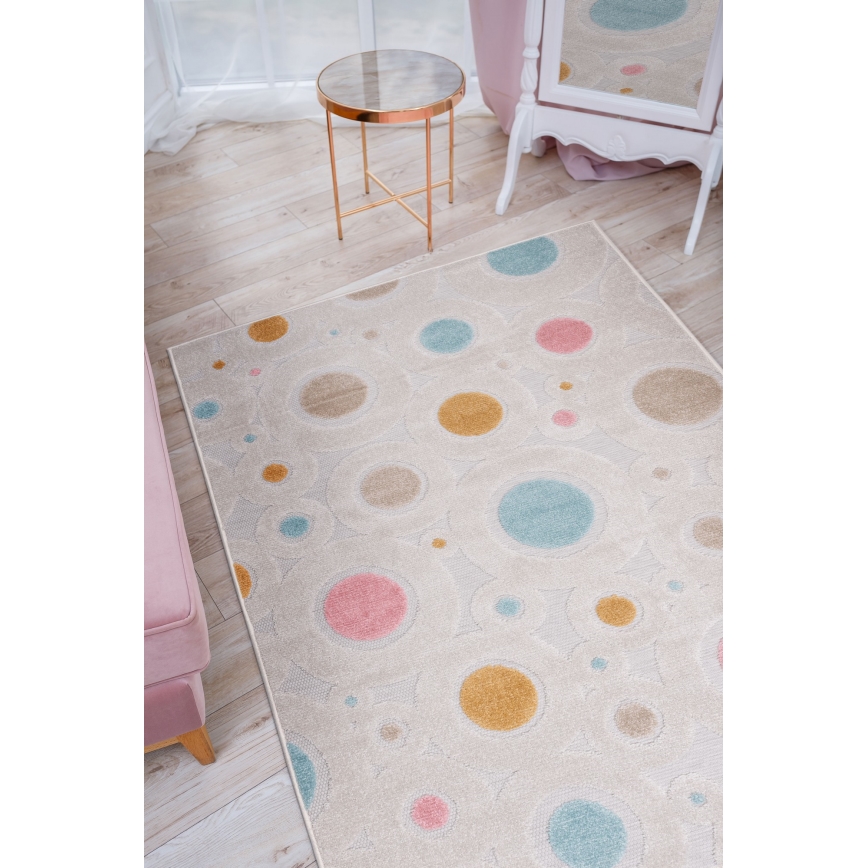 Alfombra infantil PIAR 160x230 cm multicolor/lunares