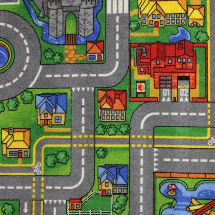 Alfombra infantil PLAYTOWN 120x170 cm multicolor/ciudad