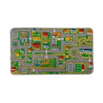 Alfombra infantil PLAYTOWN 200x280 cm multicolor/ciudad