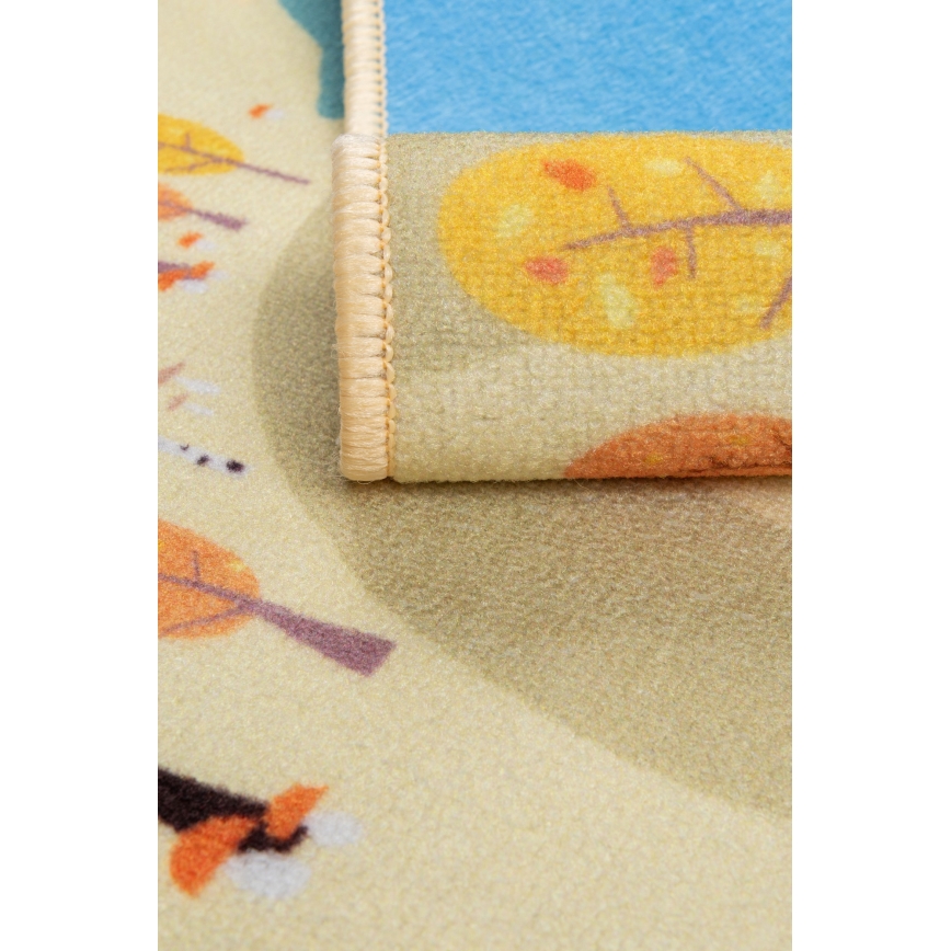 Alfombra infantil STELLA STREETS 100x150 cm beige/ciudad